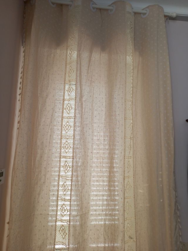 Tende beige pizzo - nuove
