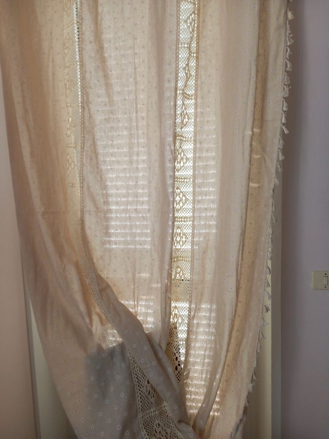 Tende beige pizzo - nuove