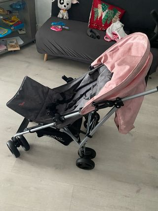 Silla paseo niña Asalvo rosa