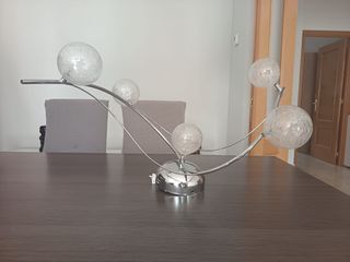 Lamparas de salón 6 luces cristal