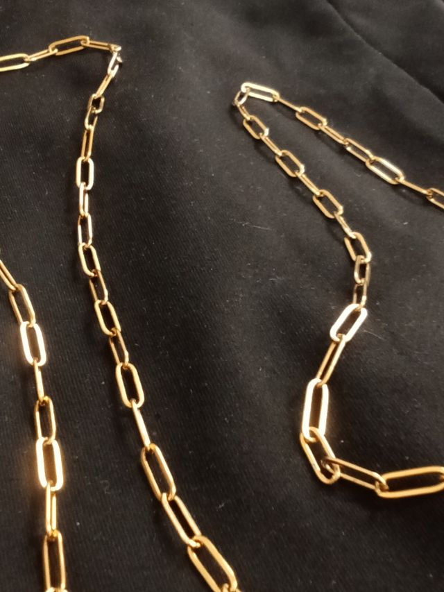 Confezione esclusiva: girocollo, collana placcata in oro