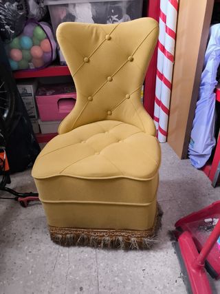 Sillón vintage amarillo