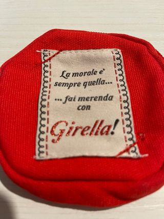 Porta monete girella rosso glitter