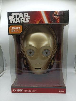CABEZA C3PO ILUMINADA 30cm