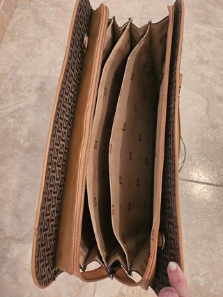 Bolso Glitzy Marrón Beige