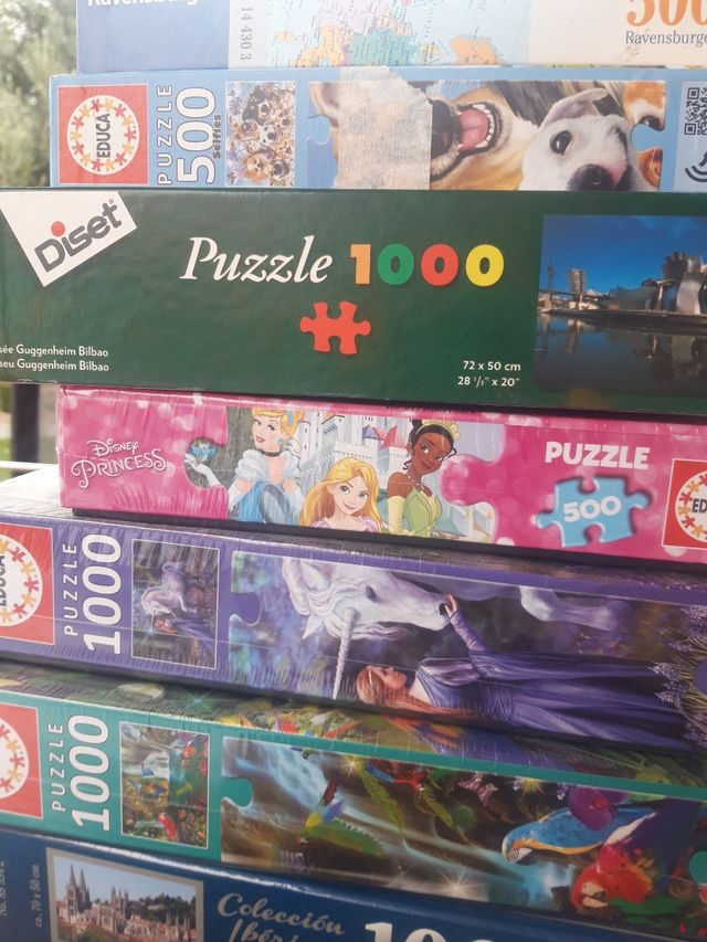 6 Puzles 500/1000 piezas