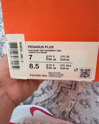 T. 40 Nike ZoomX Pegasus Plus
