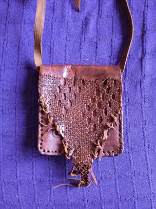 Bolso cuero artesano