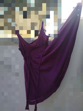Vestido morado juvenil verano