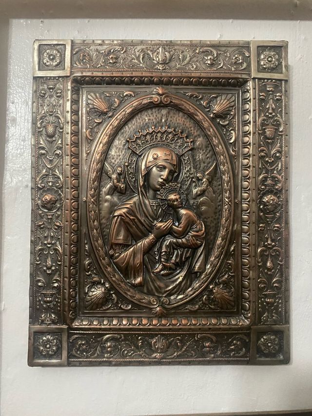 Cuadro Virgen Socorro - Repujado