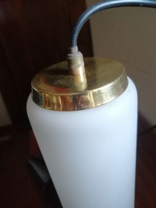 Lampada anni '60 vetro opalino