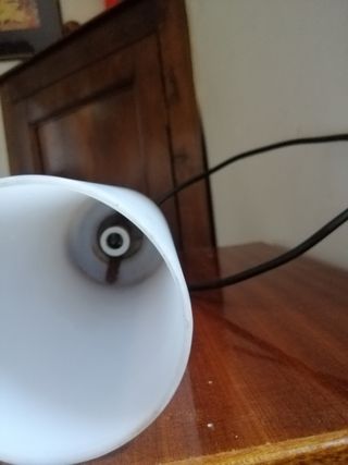 Lampada anni '60 vetro opalino