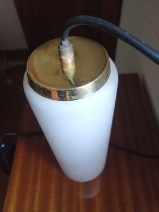 Lampada anni '60 vetro opalino