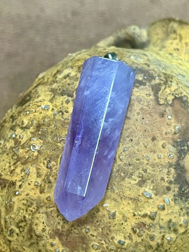 Colgante Amatista natural Plata