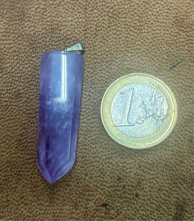 Colgante Amatista natural Plata