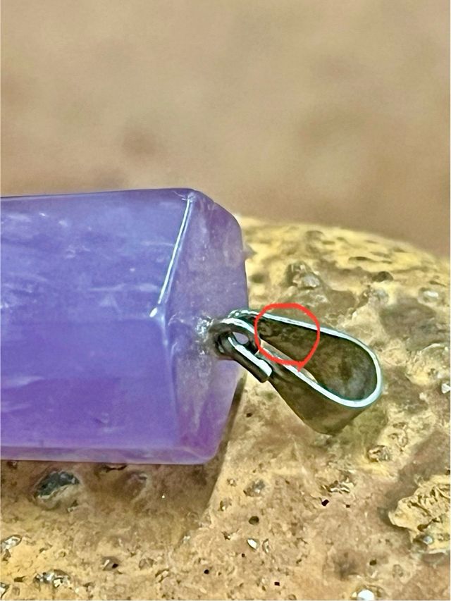 Colgante Amatista natural Plata