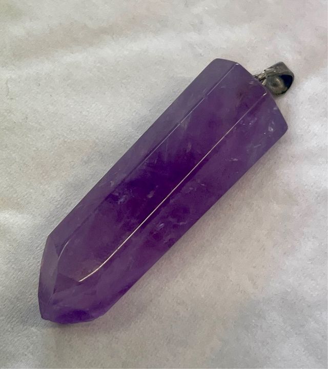 Colgante Amatista natural Plata