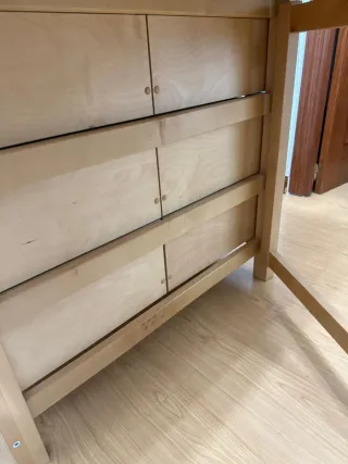 Mesa plegable de madera