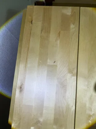 Mesa plegable de madera