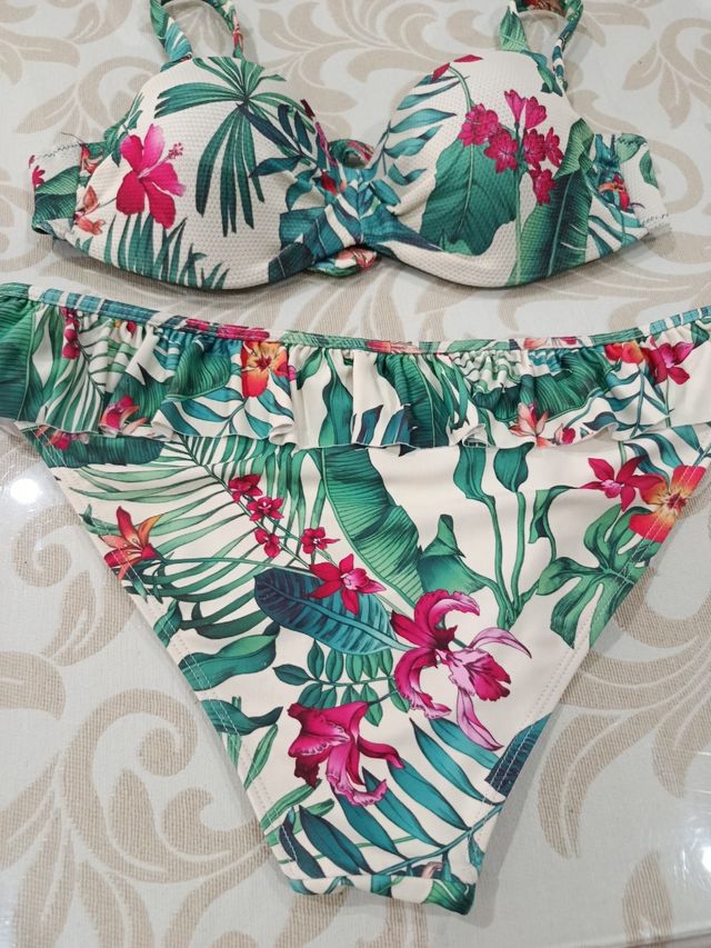 Bikini tropical - Baño estampado