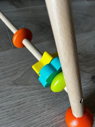 Gimnasio bebé madera arcoiris