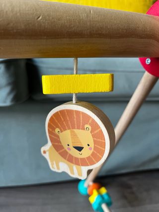 Gimnasio bebé madera arcoiris