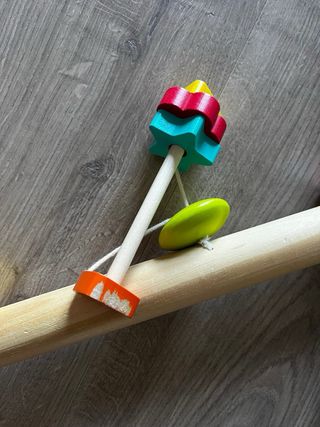 Gimnasio bebé madera arcoiris