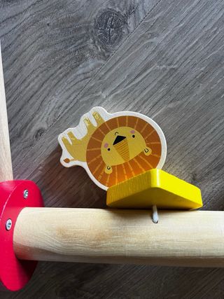 Gimnasio bebé madera arcoiris