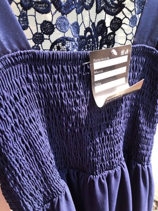 Elegante vestido azul