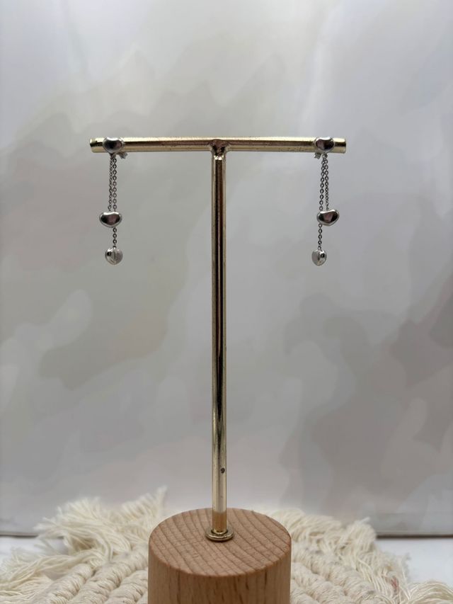 Pendientes Oro Blanco 18kl