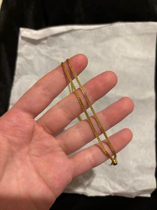 Collana vintage zaffiro sintetico 