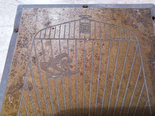 Cliché tipografico FIAT 522 vintage