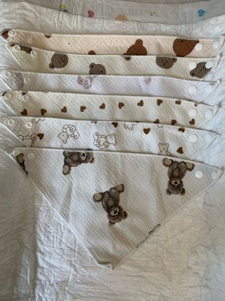 Bavaglini neonato - 6 bavaglini morbidi