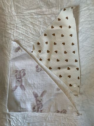 Bavaglini neonato - 6 bavaglini morbidi