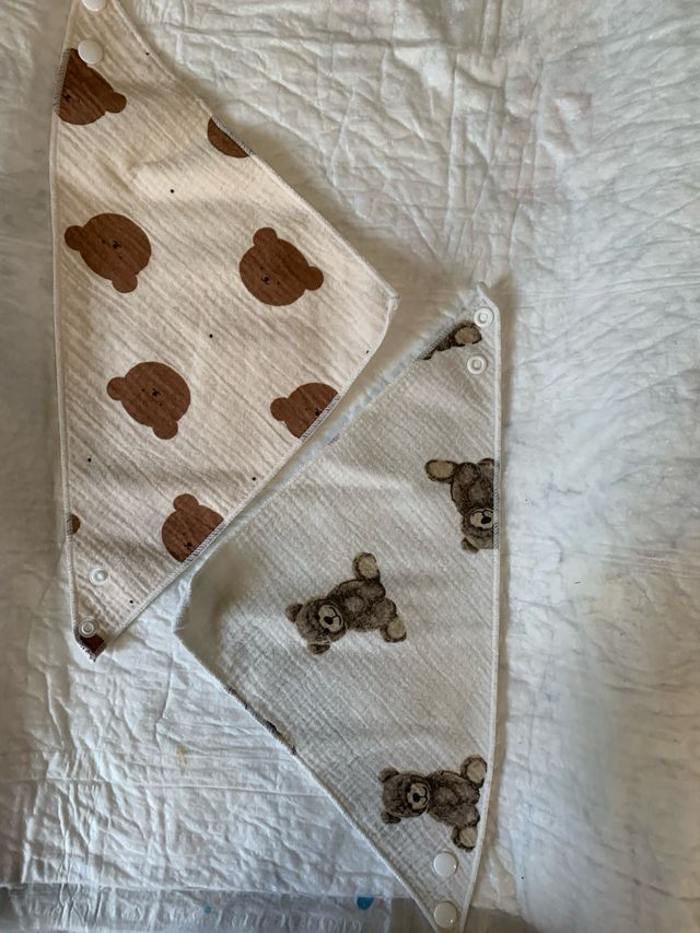 Bavaglini neonato - 6 bavaglini morbidi