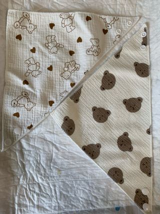 Bavaglini neonato - 6 bavaglini morbidi