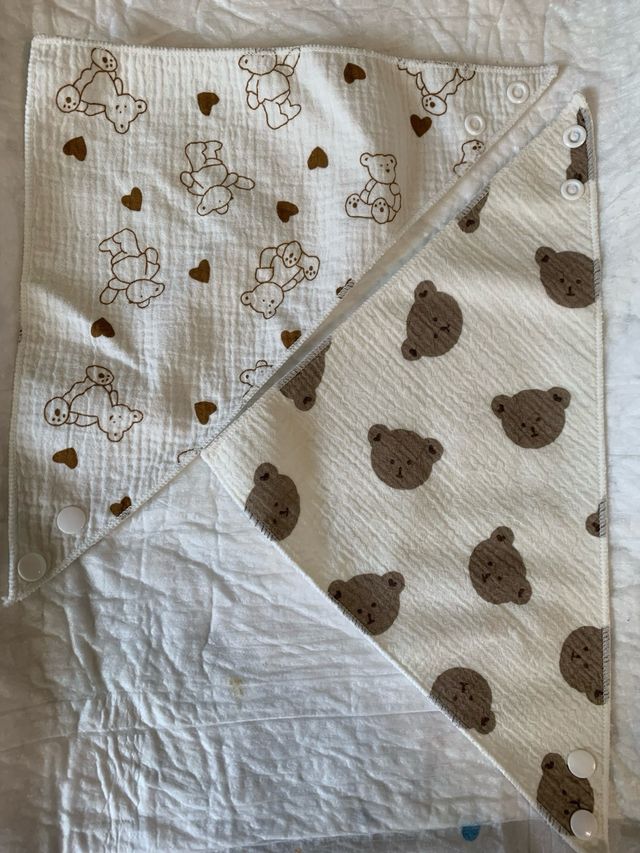 Bavaglini neonato - 6 bavaglini morbidi