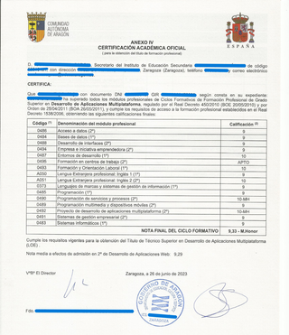 Temario de DAM/DAW 1 Curso Informática