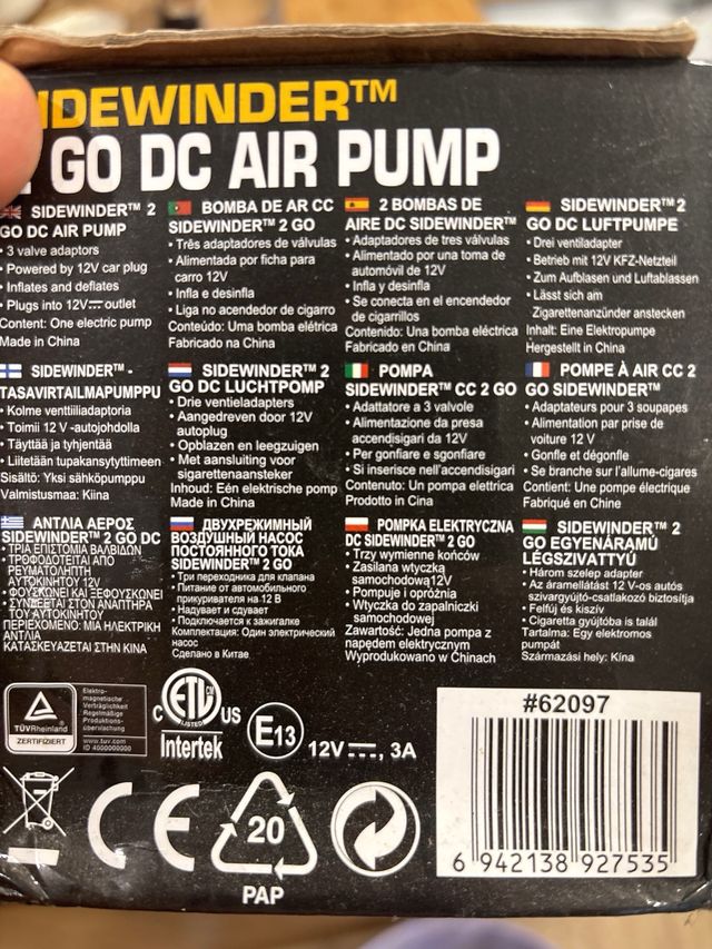 Bomba aire Bestway Sidewinder