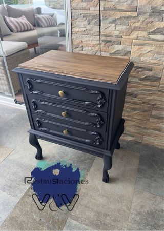 Dos mesitas de noche madera restauradas a tu gusto