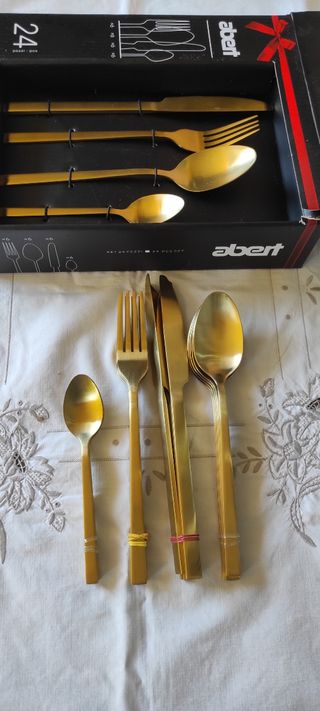 Posate Abert oro - 24 pezzi