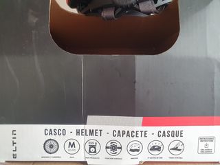 Casco bici montaña-carretera Rojo con visera negra
