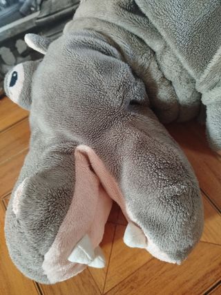 Peluche Hipopótamo Gris