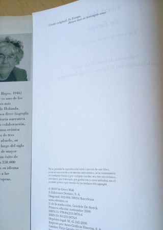 EN EUROPA UN VIAJE A TRAVES DEL SIGLO XX GEERT MAK