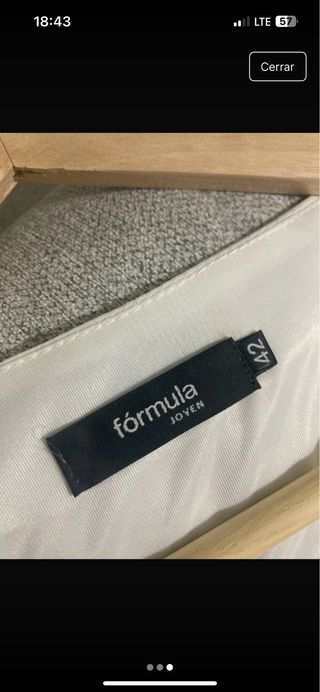 Mono fiesta blanco&marrón XL-42 usado solo 1 vez