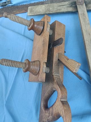 Antiguas herramientas de madera
