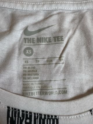 Camiseta Nike blanca - Talla XS