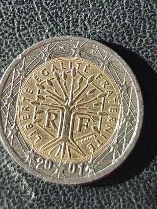 Moneda 2€ Francia 2001
