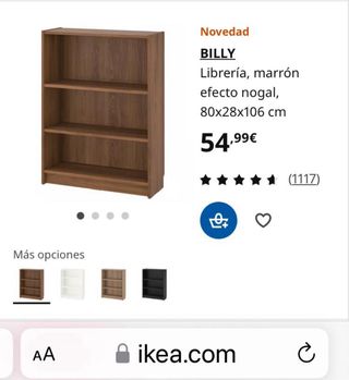 Estantería madera 3 baldas