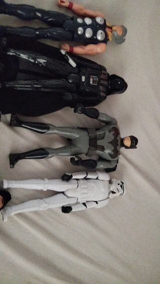 8 Figuras acción 30cm: Marvel, Star Wars Todas 25!